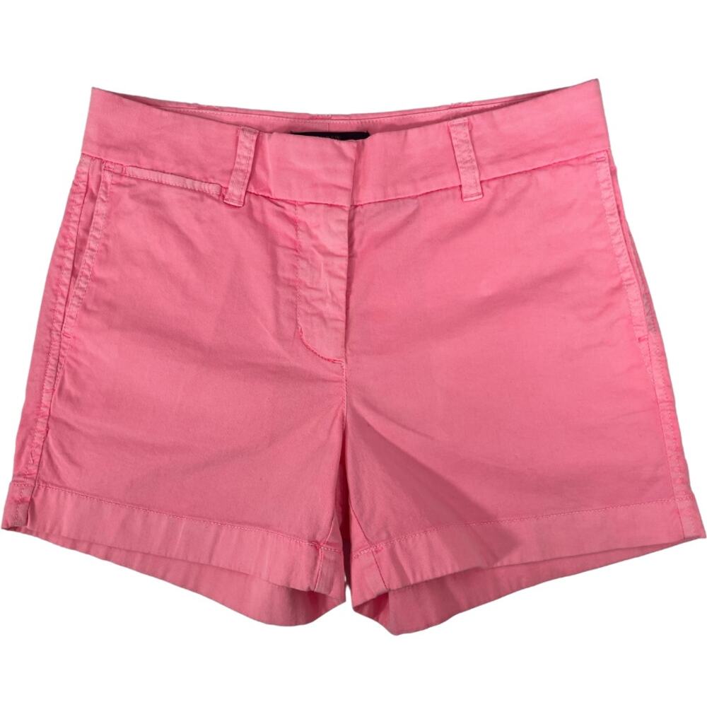 J.Crew Pink Mid Rise Flat Front Chino Shorts Size 0